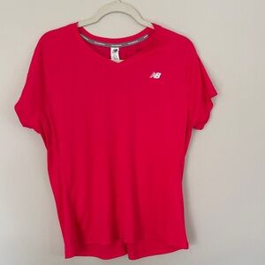 New Balance Women's Vivid Pink Short Sleeve Tee